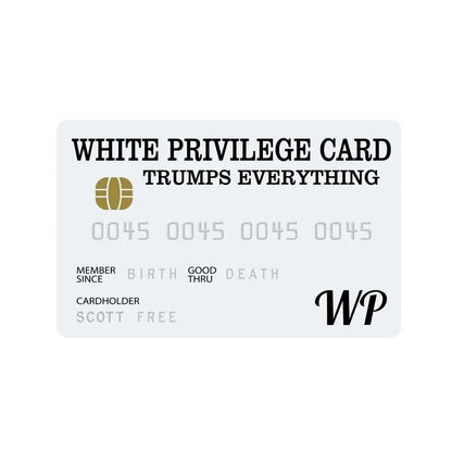 Success Collectible Gag Card – White Privilege Novelty Credit-Style Card for Humor & Pranks