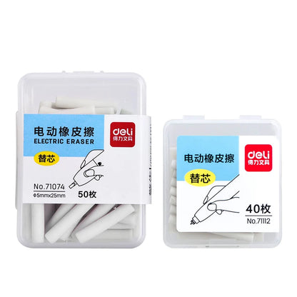 Deli Electric Eraser with Refills – 2.5/5mm Kawaii Kneaded Erasers for Pencils, Office, School & Art Supplies