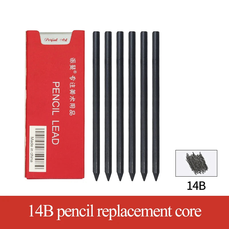 5.6mm Mechanical Pencils & Charcoal Graphite Leads – HB to 14B Soft, Medium, Hard Sketch Drawing Lead Core