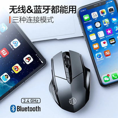 INPHIC Rechargeable Bluetooth Wireless Mouse – 2.4G Silent Office Mouse for PC, Laptop, Tablet & Smartphone