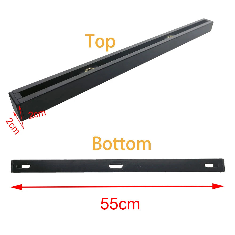 30cm/55cm Kayak Boat Aluminum Alloy Slide Track Rail – Canoe Bracket Mount, Anchor Deck Cleat, Trolley Fitting