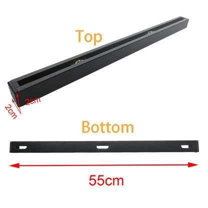 30cm/55cm Kayak Boat Aluminum Alloy Slide Track Rail – Canoe Bracket Mount, Anchor Deck Cleat, Trolley Fitting