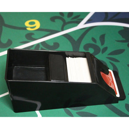 Transparent 4/6 Deck Discard Tray – Portable Casino Poker Dealer Accessory for Blackjack & Card Games
