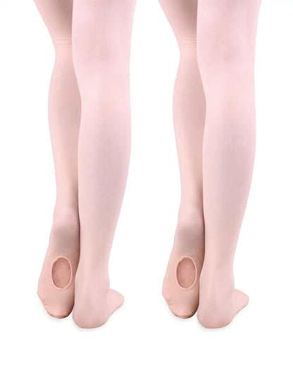 60D Convertible Ballet Tights - Seamless Dance Stockings with Foot Hole for Women