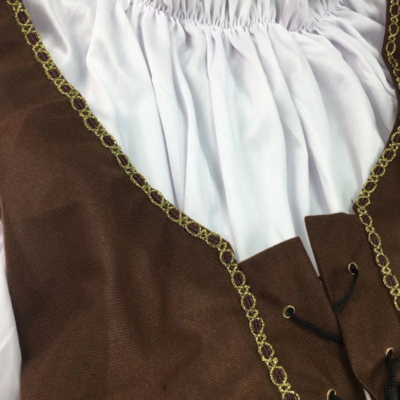 Pirates of the Caribbean Cosplay Costume – Adult Captain Jack Sparrow Outfit for Men & Women, Halloween Party