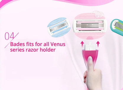 Gillette Venus Safety Razor for Women - 3/5 Blade Shaver for Face, Arms, Legs, and Hair Removal