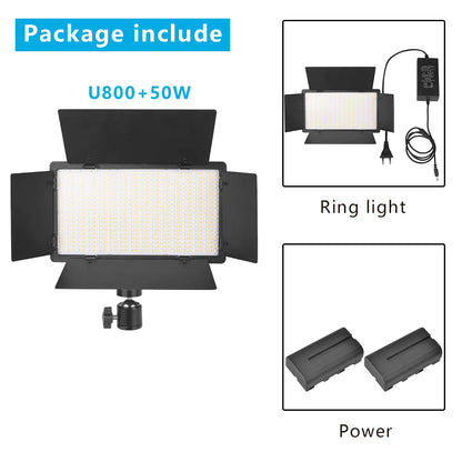 Nagnahz U800 LED Photo Studio Light - Portable Lighting for TikTok, YouTube, Gaming, and Live Video Recording