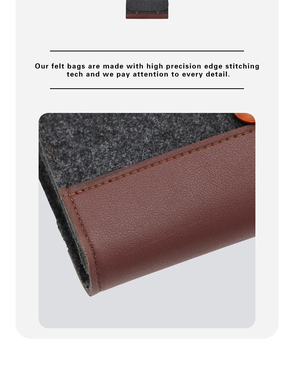 PU Felt Keyboard Carrying Case – Protective Bag for Planck 40%, 60%, 80%, 100%, GH60, XD64, TADA68, TKL 87/104, ANSI, BM60/65/68, Poker Keyboards