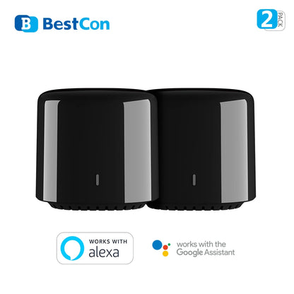 Bestcon RM4C Mini Universal WiFi IR Remote – Works with Alexa & Google Assistant for AC Control