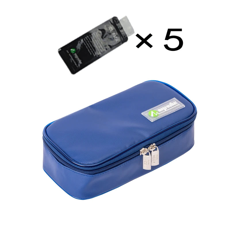 Portable Insulin Cooler Bag – Medium Size Insulated Diabetic Travel Case with Aluminum Foil & Nylon Fabric Ice Storage Protection Bag