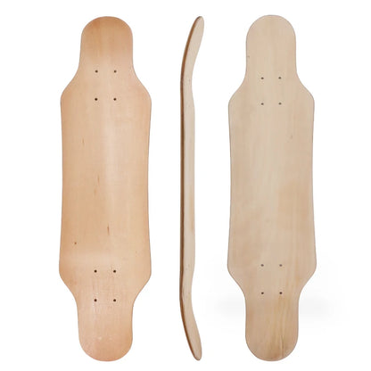 7-9 Layer Maple Skateboard Deck – Double Rocker Mini Cruiser & Dance Board with High Elasticity