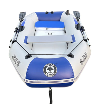 Solar Marine 2-Person Inflatable PVC Fishing Boat – 2M Wear-Resistant Kayak Canoe with Free Accessories
