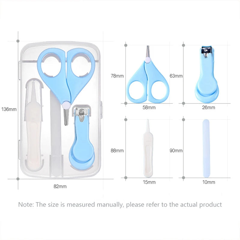 Baby Grooming & Health Care Kit – Multi-Piece Newborn Hygiene Set with Nail Cutter, Scissors & Cleaning Tools for Infant Care