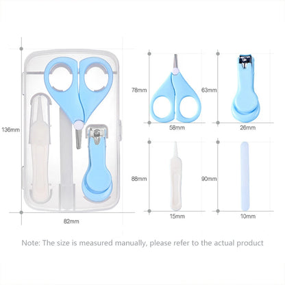 Baby Grooming & Health Care Kit – Multi-Piece Newborn Hygiene Set with Nail Cutter, Scissors & Cleaning Tools for Infant Care