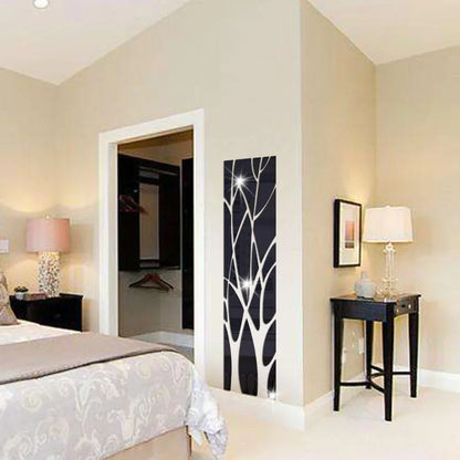 3D Acrylic Mirror Wall Sticker Tree - DIY Art Decal for TV Background, Living Room & Bedroom Home Decor