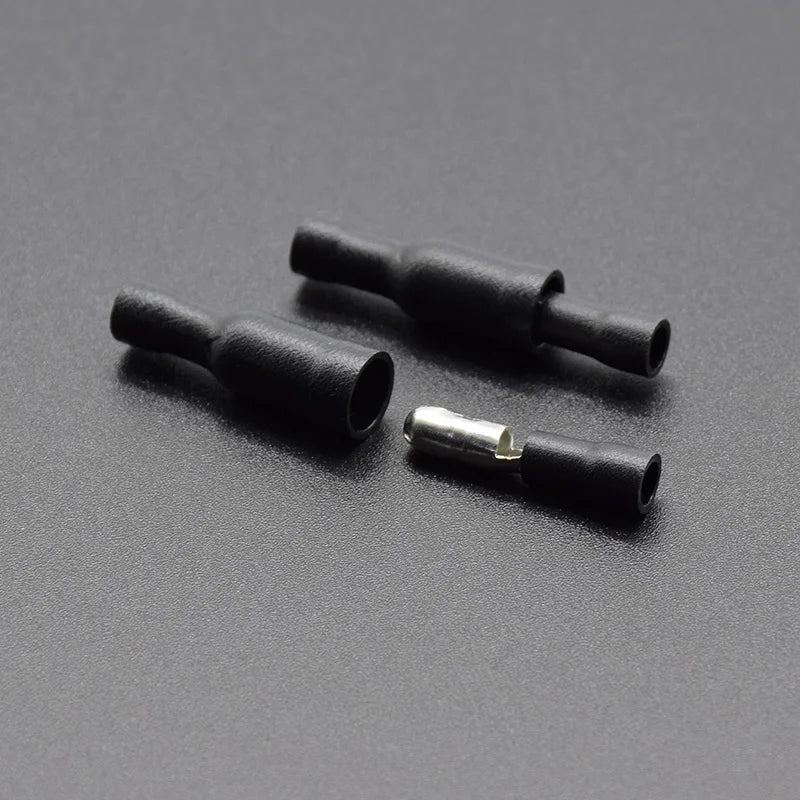 50/25/100pcs Male & Female Insulated Bullet Electrical Wire Connectors Crimp Terminal Kit for 22–16 AWG Audio & Automotive Wiring