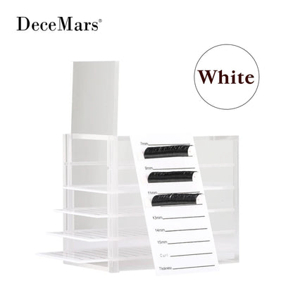 5-Layer Acrylic False Eyelashes Storage Box – Lash Extension Organizer & Display Stand Pallet Tool Holder