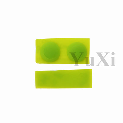 YuXi GBA SP Replacement Kit - Screw Covers & Luminous Dust Plug Rubber Set for Gameboy Advance SP