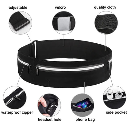 CWIKLES Belt Bag for Running - Waterproof Mobile Phone Fanny Pack for Men & Women, Gym, Jogging & Sport Waist Bag