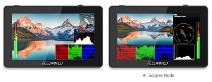 FEELWORLD F6 PLUS V2 6" DSLR Camera Field Monitor – 3D LUT, Touchscreen IPS, 1920x1080 FHD, 4K Support, Focus Assist