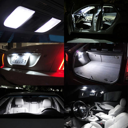 14Pcs CANBUS LED Interior Light Kit - Compatible with Toyota Camry XV40 2007–2011 Dome, Reading & Trunk Lamps