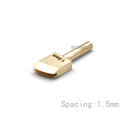 Brass Leather Edge Creaser Set – Soldering Iron Tips & Edging Tools for DIY Leather Craft Polishing & Sealing