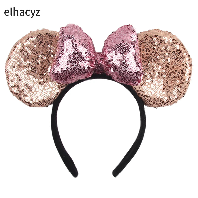 Big Classic Polka Dot Bow Minnie Mouse Ears Headband – Festival & Party Hairband for Women & Girls, Disney Trip Accessories