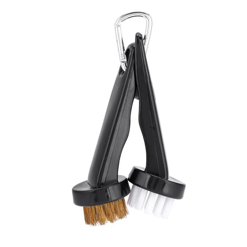 GLOOF Portable Golf Club Brush Kit – Round Head Cleaner for Irons, Putters & Shoe Cleats