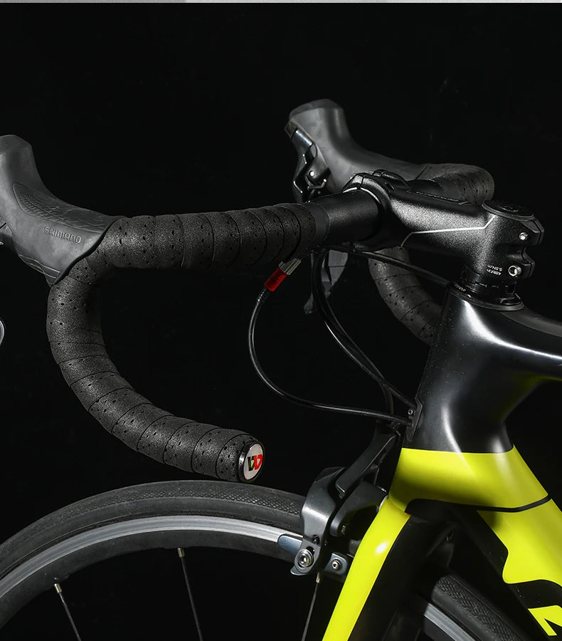 WEST BIKING EVA High Tenacity Handlebar Tape — Shock Absorbing Adhesive Bar Tape with Holes for Road Bikes