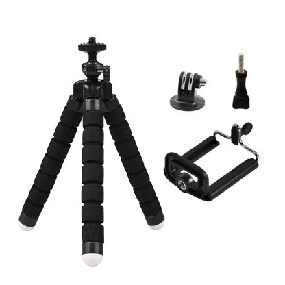 Flexible Mini Octopus Tripod for GoPro Hero 12/11/10/9/8/7 Black MAX & Action Cameras Accessories