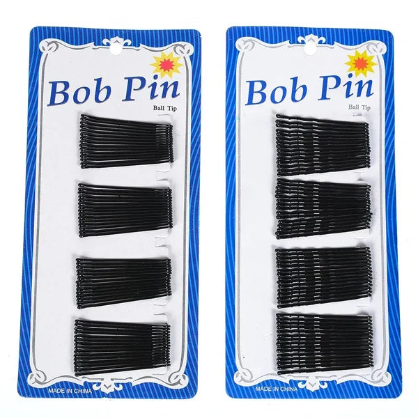 60/120pcs Black Hairpins for Women - Invisible Bobby Pins, Curly Wave Hair Clips, Bride & Lady Hairgrips