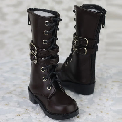 1/4 MSD & 1/3 SD BJD Leather Shoes – Fashion Martin High Boots for Dollfie, DREAM, MID, DK, SOOM, DOD Dolls