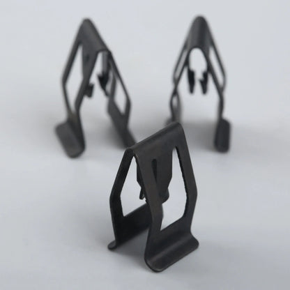 10Pcs Car Dashboard Trim Clips - Black Metal Rivet Fasteners for Ford, Mazda, Audi, Toyota