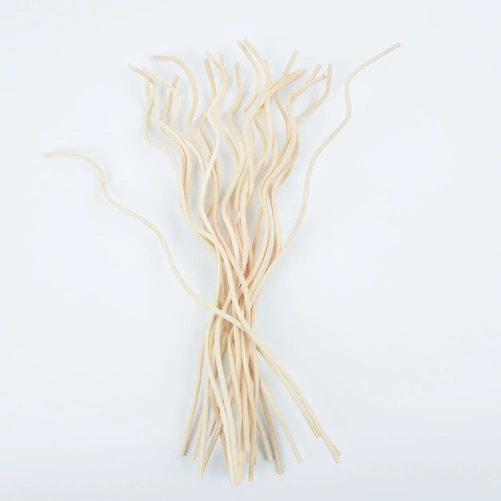 20PCS Diffuser Sticks – Long Wavy Rattan Reed Replacement for Fragrance Diffuser, Air Freshener Accessory