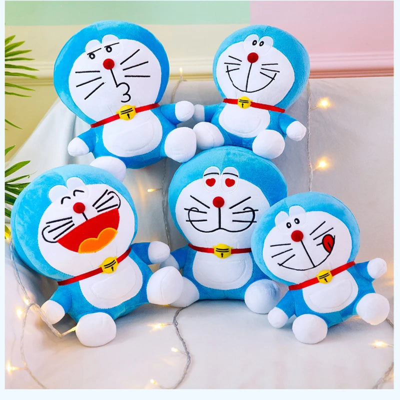 Anime Doraemon Kawaii Plush Toy – Soft Stuffed Animal Doll, Birthday Gift for Kids & Girlfriend