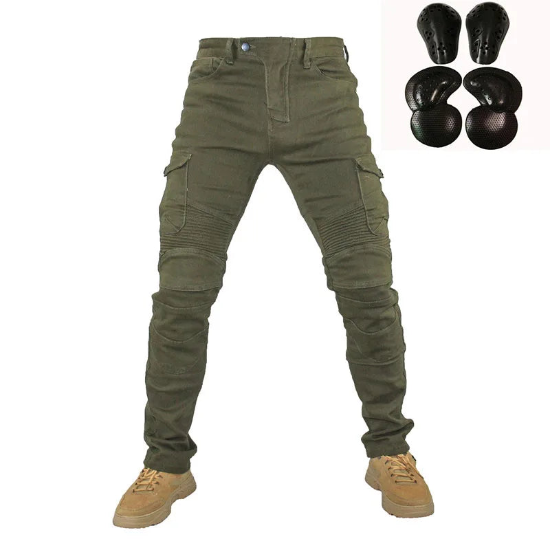 Motorcycle Jeans for Men – Featherbed Riding Trousers, Standard Version, Summer Car Ride Pants