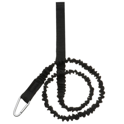 Adjustable Paddle Leash — Kayak & Surfboard Ankle Rope with Elastic Lanyard and Safety Carabiner