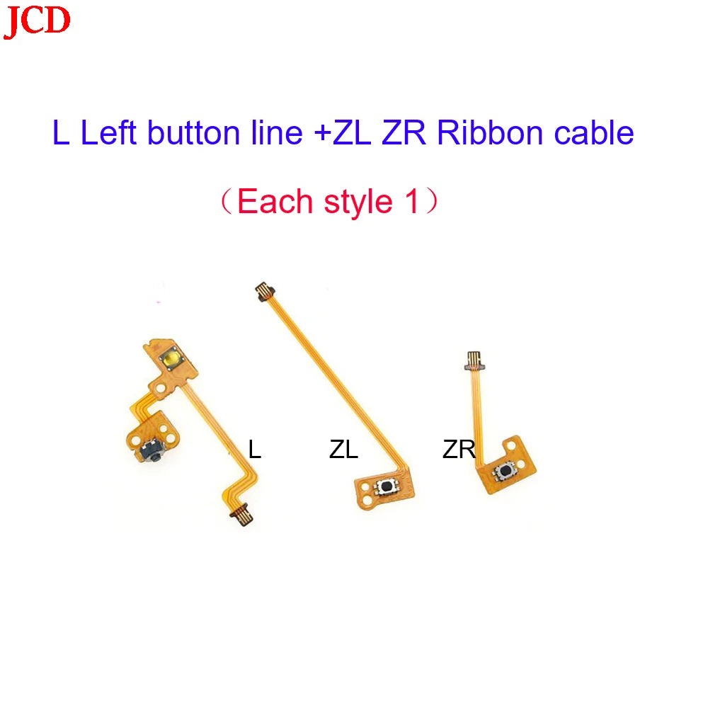 JCD Left & Right Shoulder Trigger Buttons Flex Cable – ZL/ZR/L/SL Replacement for Nintendo Switch Console with Analog Joystick Tool