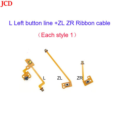 JCD Left & Right Shoulder Trigger Buttons Flex Cable – ZL/ZR/L/SL Replacement for Nintendo Switch Console with Analog Joystick Tool