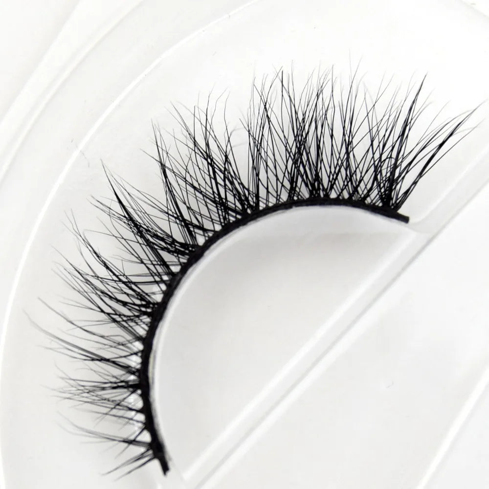 Visofree 3D Mink Eyelashes – Thick Handmade Full Strip Cruelty-Free False Lashes for Makeup M56