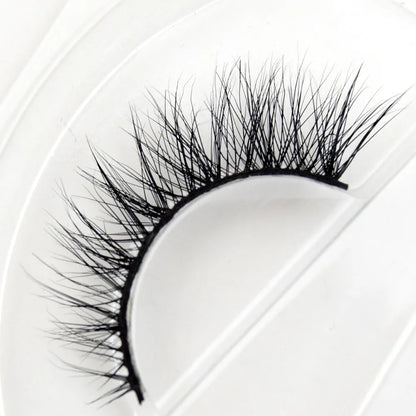 Visofree 3D Mink Eyelashes – Thick Handmade Full Strip Cruelty-Free False Lashes for Makeup M56