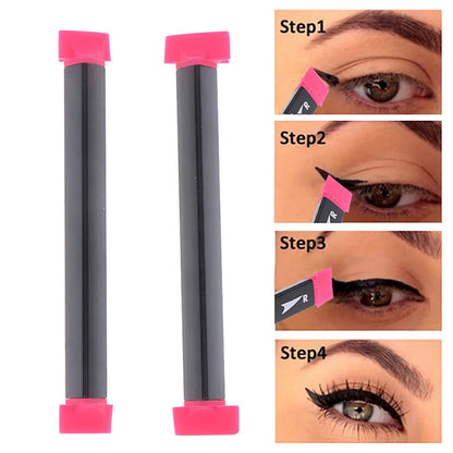2 Size Eyeliner Stamps - Wing Style Cat Eye Makeup Brush for Women, Cosmetic Beauty Tool