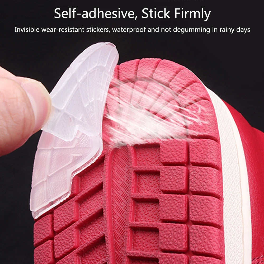 Anti-Slip Self-Adhesive Sole Protector Sticker: Wear-Resistant Outsole Insoles for Shoe Repair - Rubber Pads for Sneakers & Heels