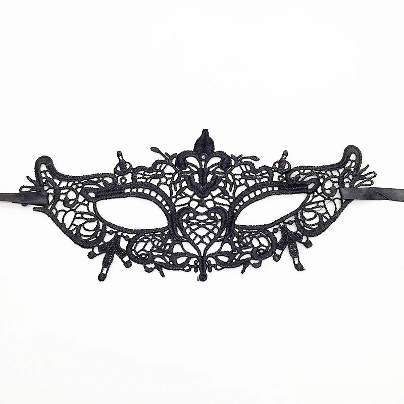 Sexy Lace Eye Mask for Women — Venetian Masquerade, Halloween & Carnival Half-Face Cosplay Party Mask