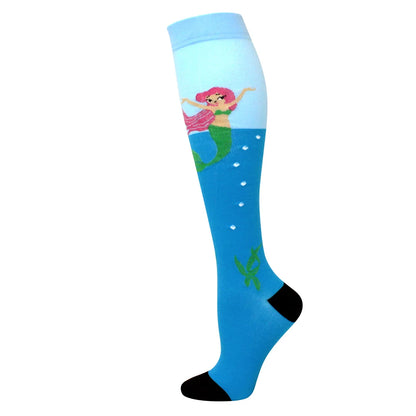 Compression Support Socks for Men & Women – Running Nursing Stockings for Edema, Varicose Veins & Blood Circulation Sports Wear