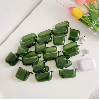 Retro Green High-Quality Earphone Case for Apple AirPods 1/2/3/4 & Pro 2 — Protective Charging Box Shell