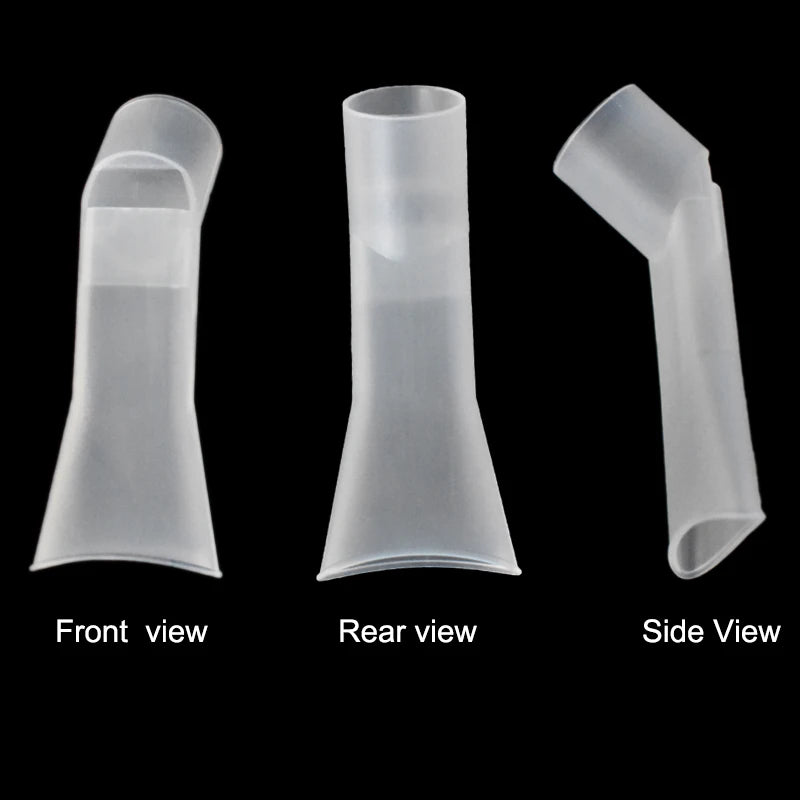 3-Piece Household Nebulizer Kit — Inhaler Cup and Compressor Mouthpieces, Medical Steam Inhaler Accessories