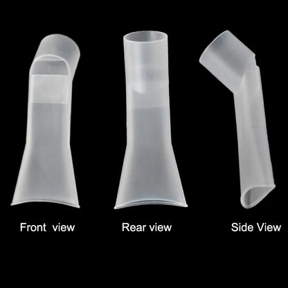 3-Piece Household Nebulizer Kit — Inhaler Cup and Compressor Mouthpieces, Medical Steam Inhaler Accessories