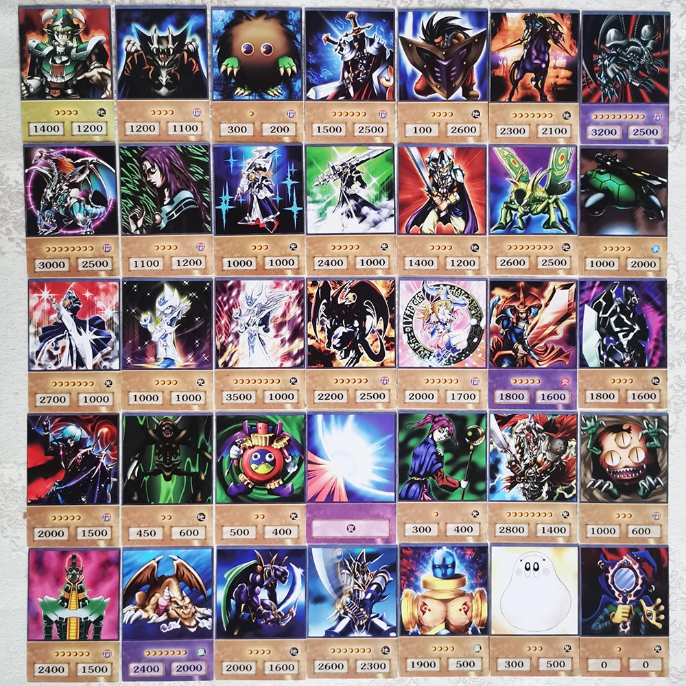100PCS Yu-Gi-Oh! Anime Cards - Blue-Eyes White Dragon, Dark Magician, Exodia & Egyptian God Card Collection Gift