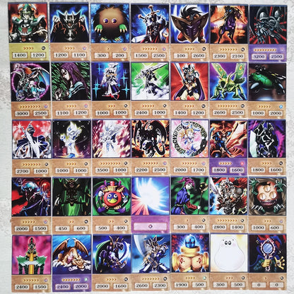 100PCS Yu-Gi-Oh! Anime Cards - Blue-Eyes White Dragon, Dark Magician, Exodia & Egyptian God Card Collection Gift